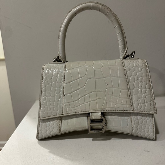 Balenciaga Handbags - Balenciaga Hourglass Bag White